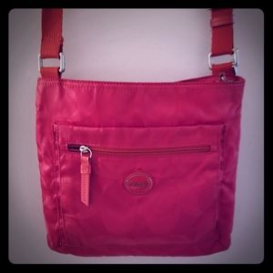 Red coach bag